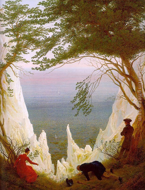 Chalk Cliffs on Rugen painting - Caspar David Friedrich Chalk Cliffs on Rugen art painting